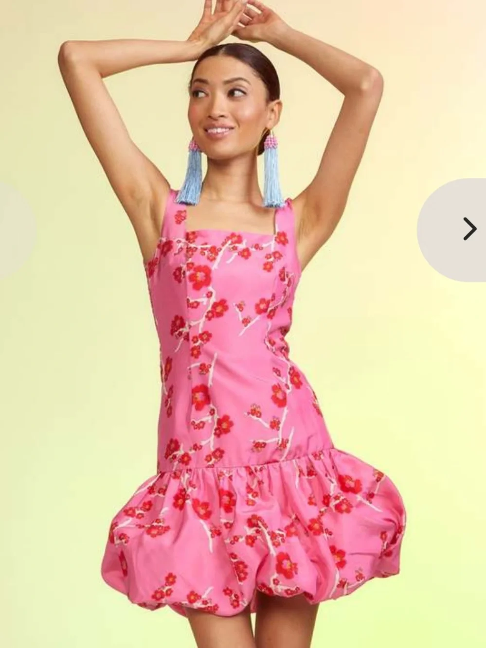 $525 Cynthia Rowley Delilah Taffeta Bubble Mini Dress - Picture 3 of 13